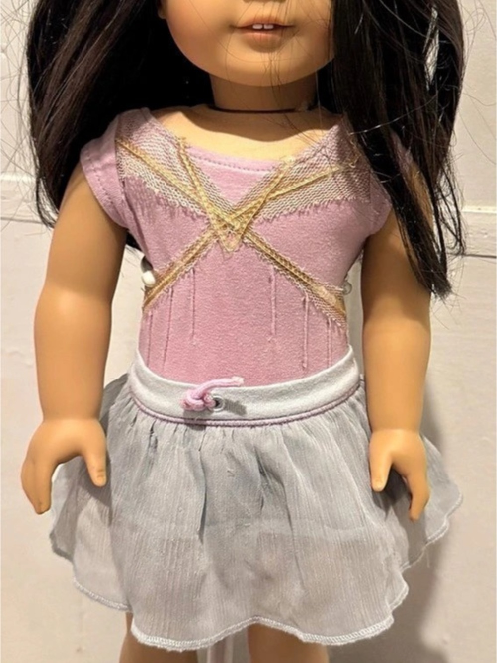 Authentic American Girl GOTY 2014 Isabelle Ballet Leotard Skirt Shoes Lot